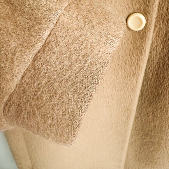 Max Mara Wool Alpaca Classic Camel Beige Coat 10 - Picture 15 of 15